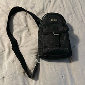 Gucci sling backpack crossbody bag